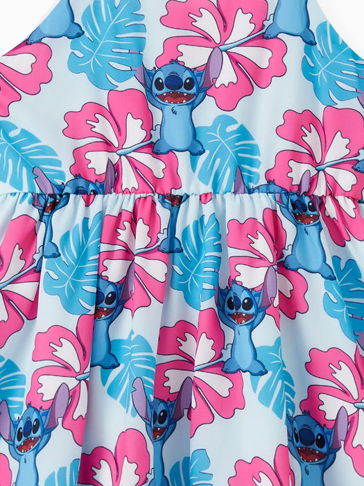 Family Matching Set Hawaiian Floral And Character Print Set