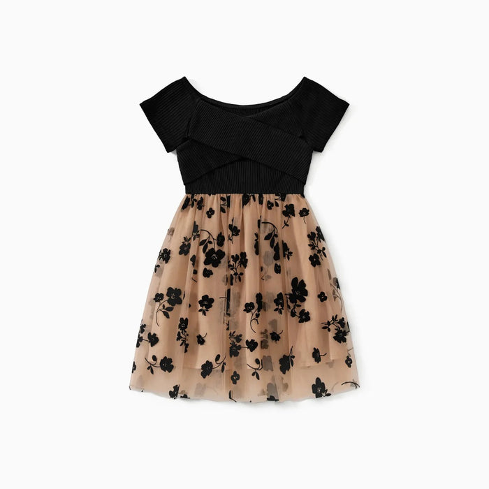 Floral Print Dresses Family Matching Set