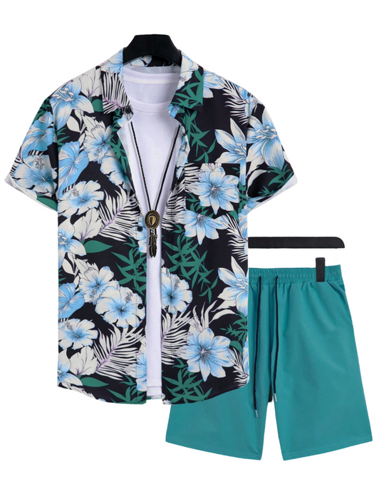 Tropical Harmony Shirt And Shorts Set