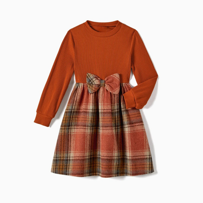 Autumn Plaid Family Matching Outfit Set