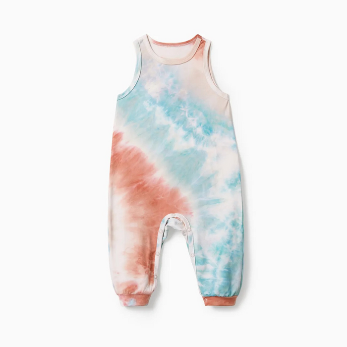 Tie Dye Pattern Family Matching Outfit Set