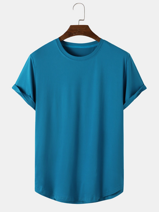 Casual Solid Color Basic T Shirts