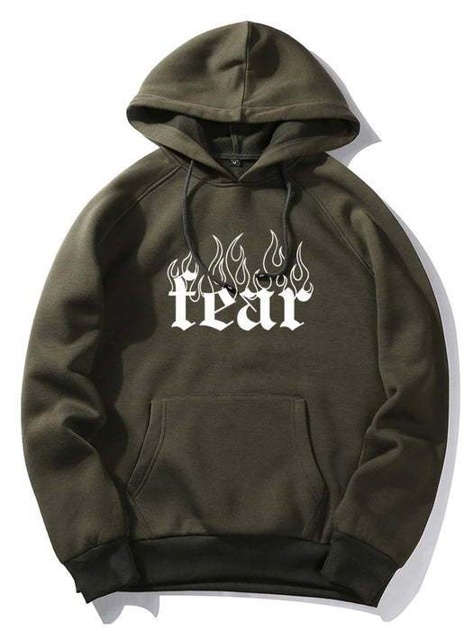 Flame Print Hoodie