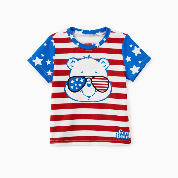 Patriotic Family Matching Outfits With Bear Print