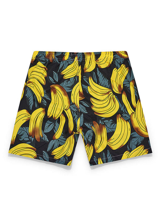 Banana Print Shirt And Swim Shorts