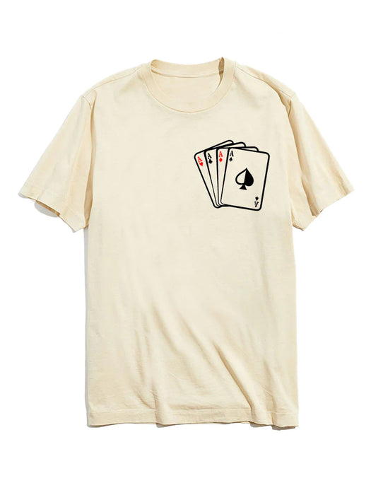 4 Aces of Pokers Graphic T-Shirt