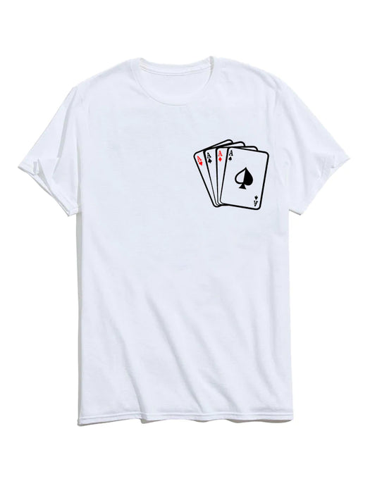 4 Aces of Pokers Graphic T-Shirt