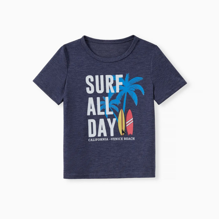 Surf All Day Printed Family Matching Outfit Set