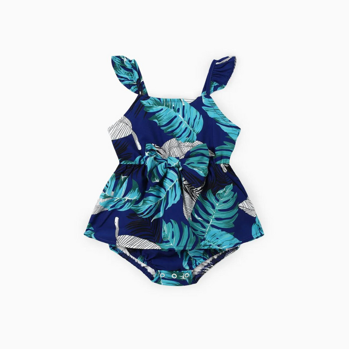 Leaf Printed Family Matching Outfit Set