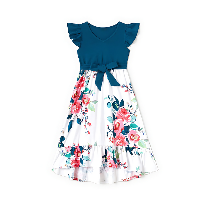 Floral Elegance Family Matching Outfit Set