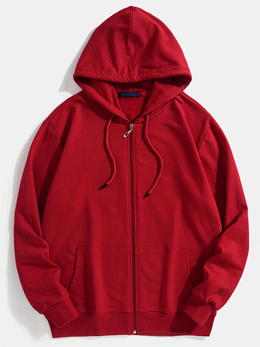 Basic Zipped Hoodie