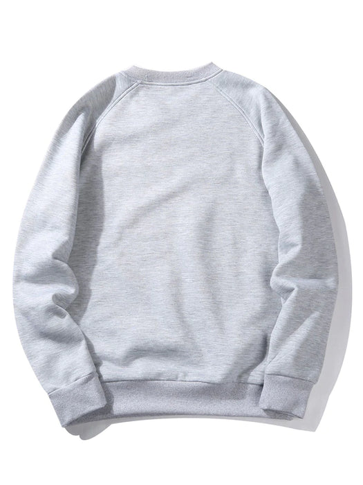 Boston Letter Print Sweatshirt