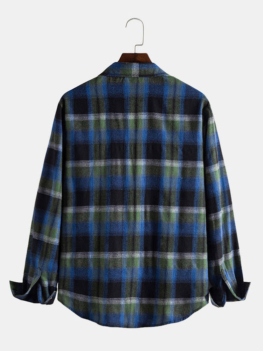 Men's Plaid Button Up Shirt