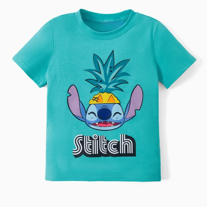 Stitch Family Matching Tropical Flower And Plant Hawaii Style Outfit Sets