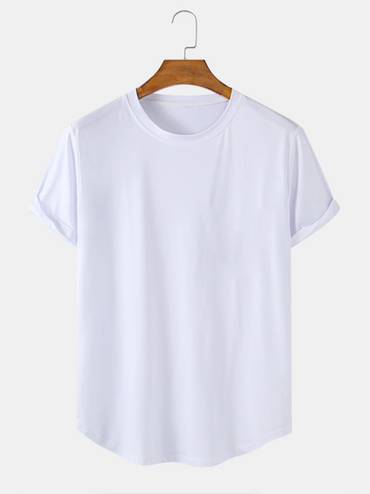 Casual Solid Color Basic T Shirts