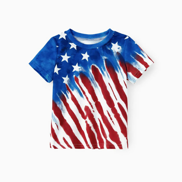 Patriotic Star And Stripe Family Matching Outfit Set