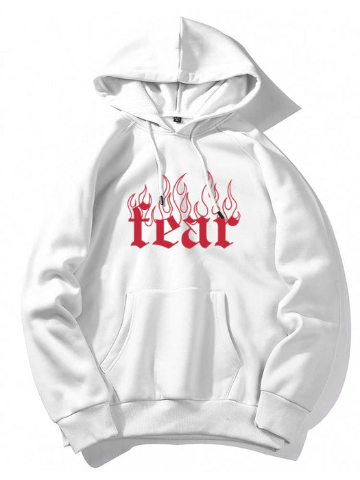 Flame Print Hoodie