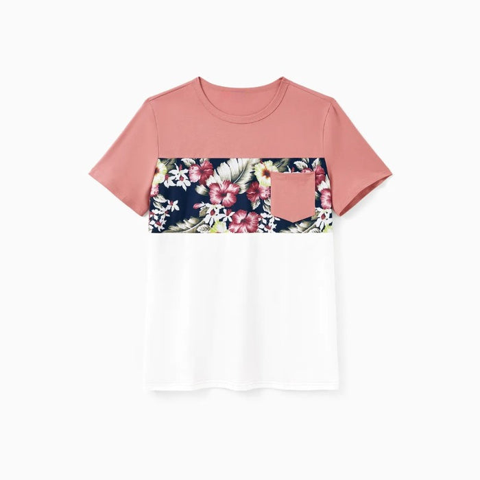 Family Matching Floral Tee And Dress Set