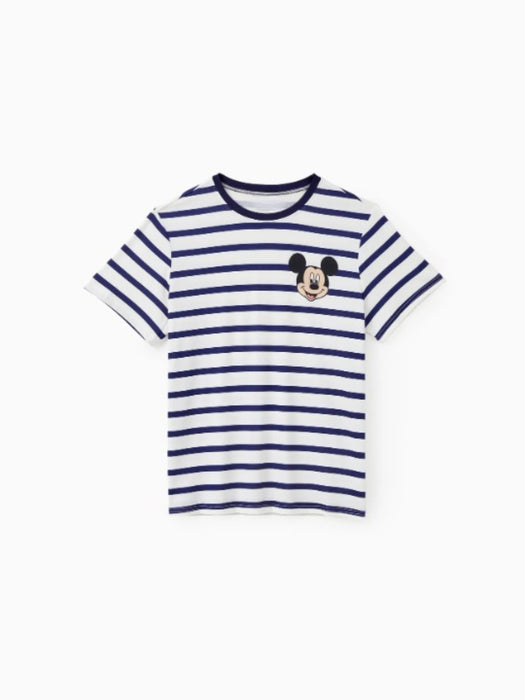 Striped Animated Character T Shirts Family Matching Set