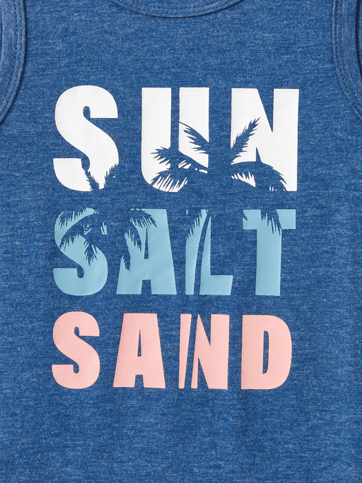 Sun Salt Sand Summer Collection Of Tanks And Dress Family Matching Set