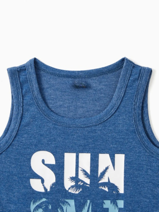 Sun Salt Sand Summer Collection Of Tanks And Dress Family Matching Set