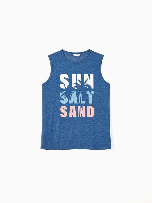 Sun Salt Sand Summer Collection Of Tanks And Dress Family Matching Set