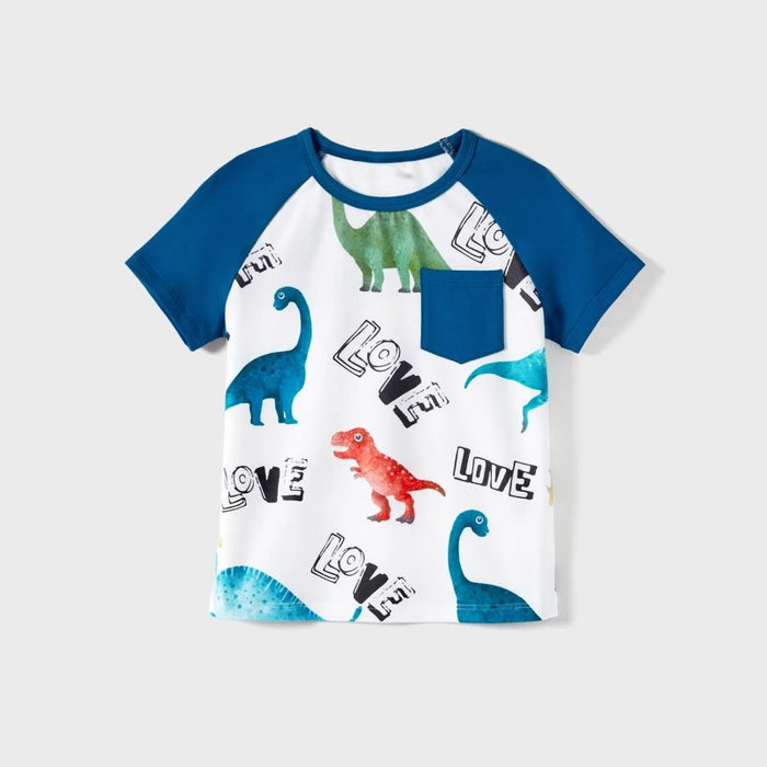 Family Matching Dinosaur Tank Dresses And T Shirt Sets