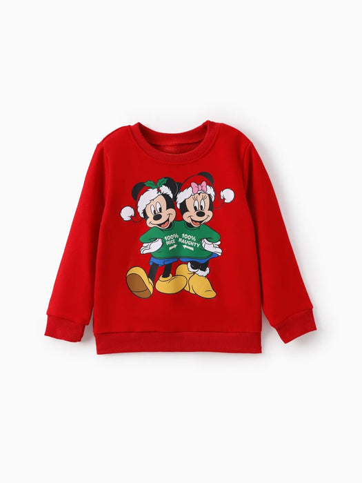 Mickey And Friends Printed Family Matching Christmas Sweatshirts