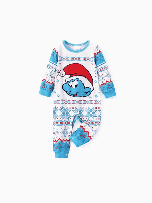 Santa Claus Pattern Family Matching Christmas Pajama Sets