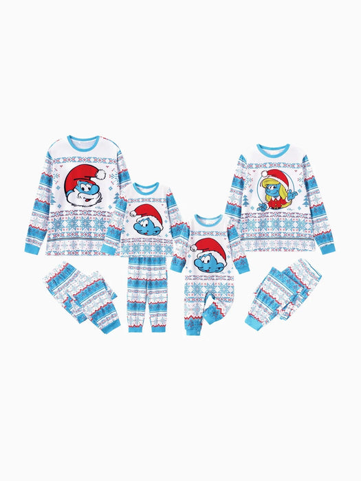 Santa Claus Pattern Family Matching Christmas Pajama Sets