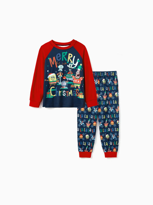 Spongebob Cartoon Family Matching Christmas Pajama Set