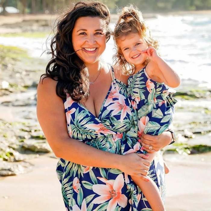 Casual Floral Family Matching Outfit Set