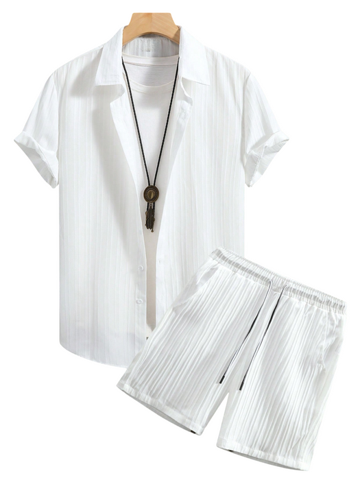 Monochrome Moods Shirt and Shorts Combo Set