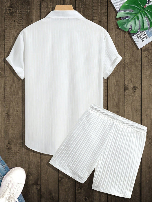 Monochrome Moods Shirt and Shorts Combo Set