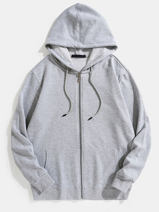 Basic Zipped Hoodie