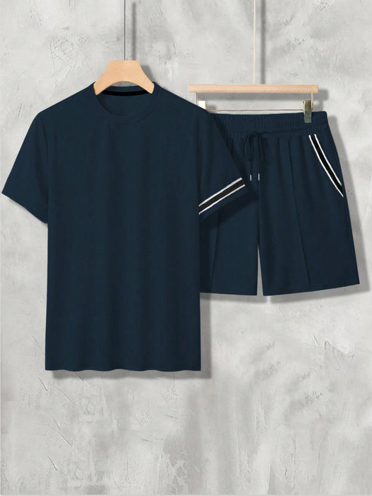 Midnight Athletic T Shirt And Shorts Set