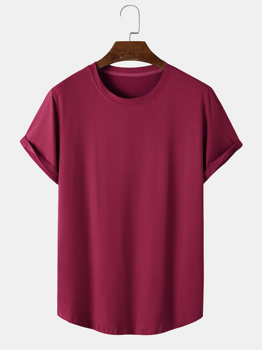 Casual Solid Color Basic T Shirts