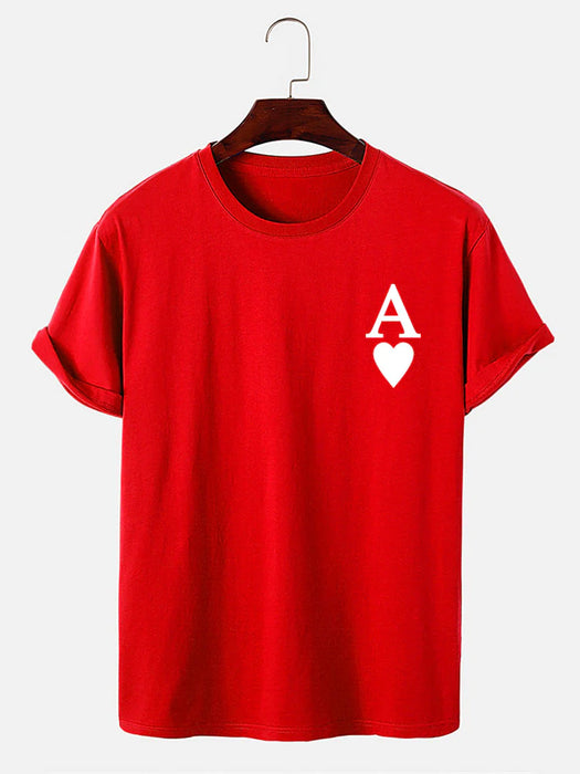 Ace Of Spades Print T-Shirt