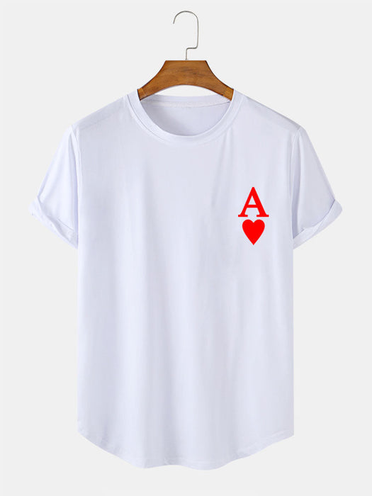 Ace Card Print T-Shirt