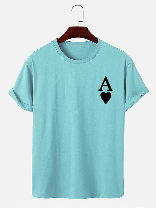 Ace Of Spades Print T-Shirt