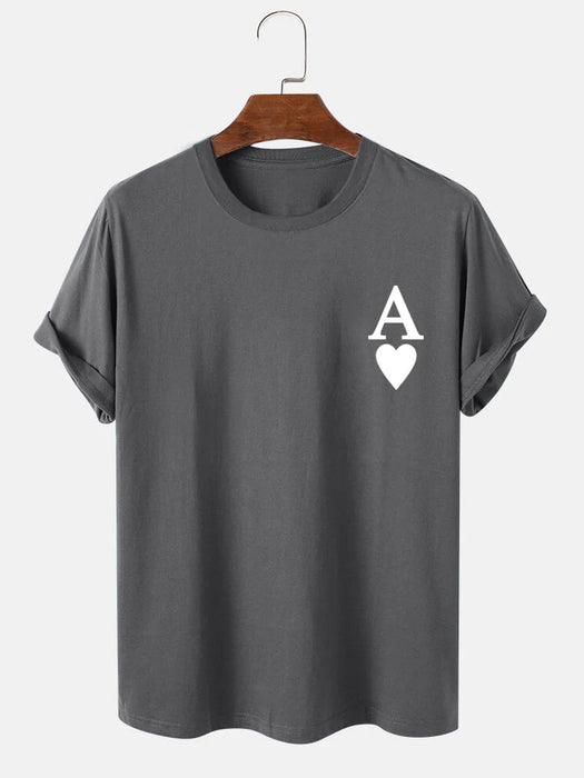 Ace Of Spades Print T-Shirt