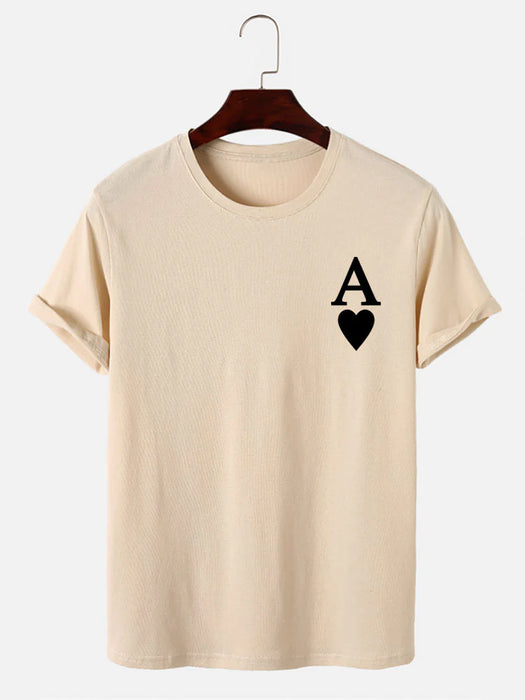 Ace Of Spades Print T-Shirt