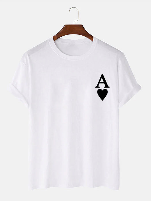 Ace Of Spades Print T-Shirt