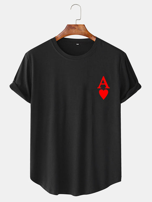 Ace Card Print T-Shirt