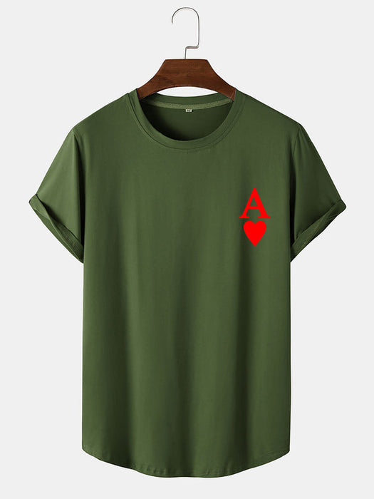 Ace Card Print T-Shirt