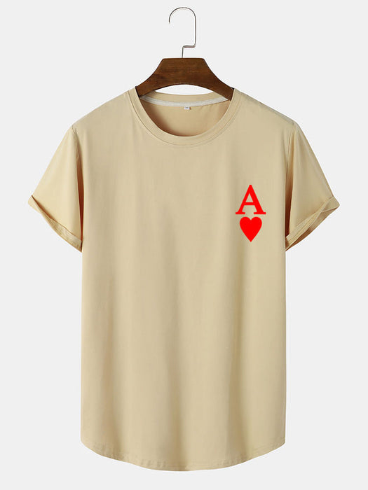 Ace Card Print T-Shirt