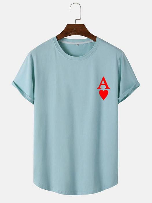 Ace Card Print T-Shirt