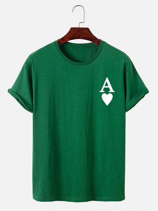 Ace Of Spades Print T-Shirt