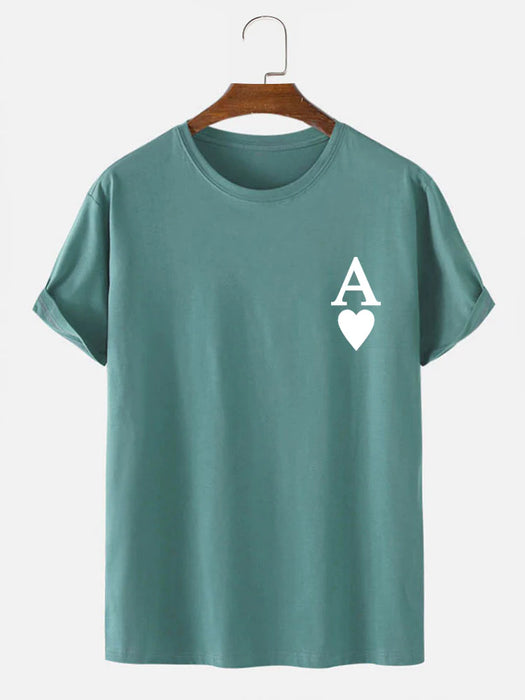 Ace Of Spades Print T-Shirt