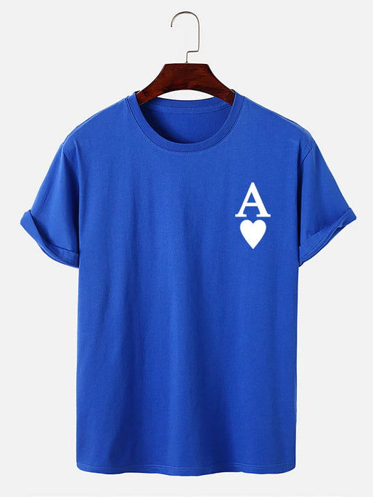 Ace Of Spades Print T-Shirt